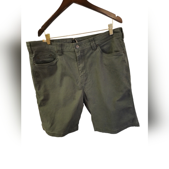 NWT Prana Men's Bronson Organic Cotton Shorts Green 11" Inseam 40 Waist - Picture 4 of 17